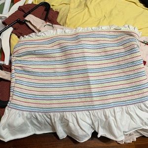 Rainbow tube top